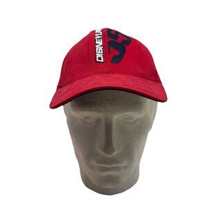 Disneyland Resort 55' Cap/Hat Stretch Flexseam Red Angled Print